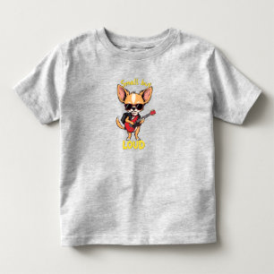 Small But Loud Chihuahua Rock Star Guitar T-Shirt