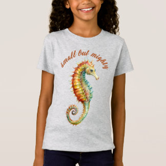 "Small but Mighty", Animal Print, Kids T-Shirt