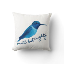 Small but Mighty Blue Hummingbird Art