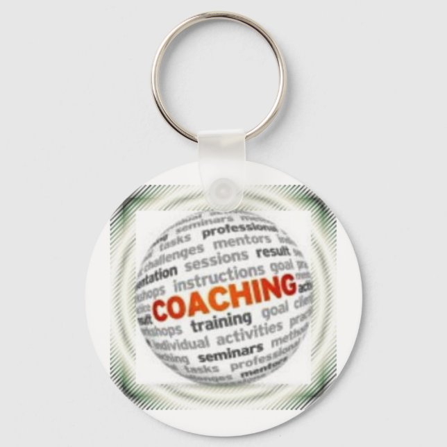 Small Button Coaching Keychain #12 (Front)