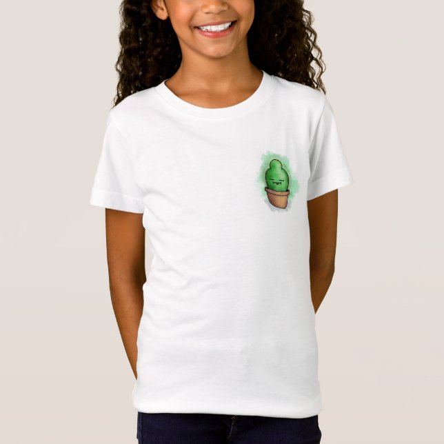 Small cactus cartoon T-shirt (Front)