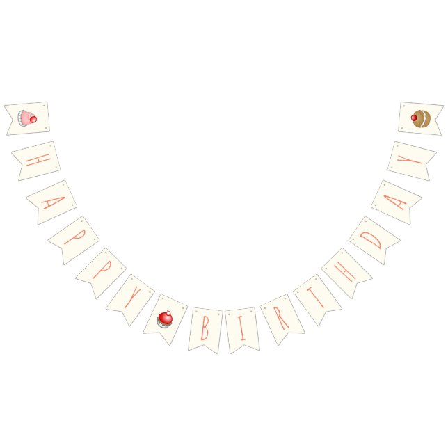 Small Cakes Birthday Bunting (All)