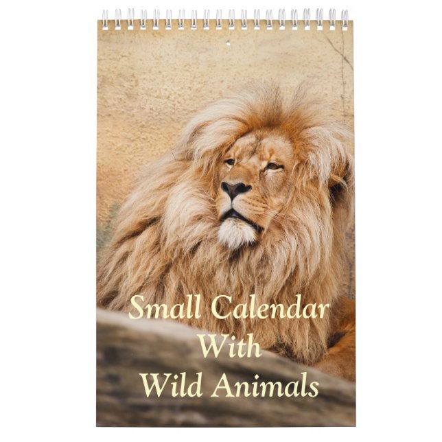 Small Calendar With Wild Animals (Cover)