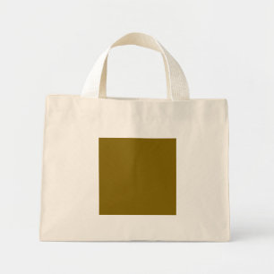 Small Canvas Tote Bag with Olive Green Square Temp