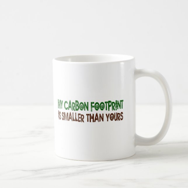 Small Carbon Footprint Coffee Mug (Right)
