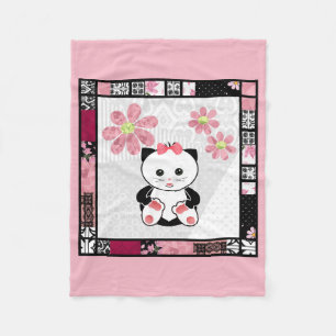 Small cat fleece blanket