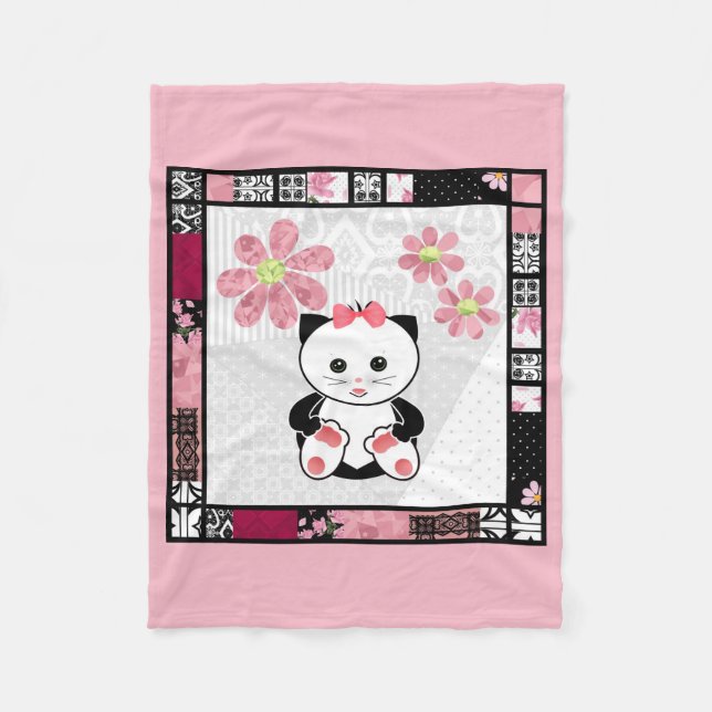 Small cat fleece blanket (Front)