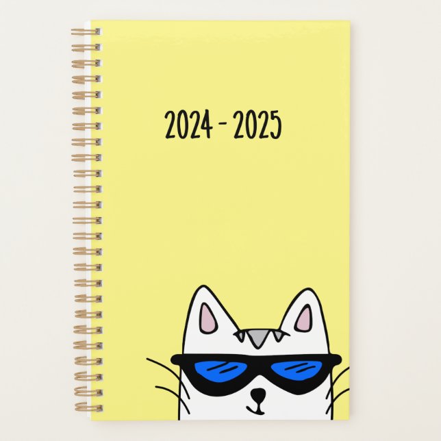 Small cat planner 5.5"x 8.5" (Front)
