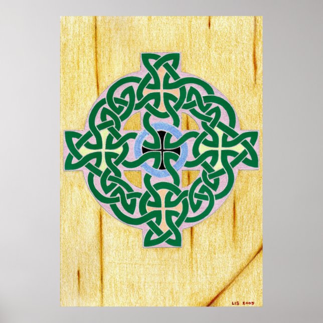 Small Celtic Cross (combo) print (Front)
