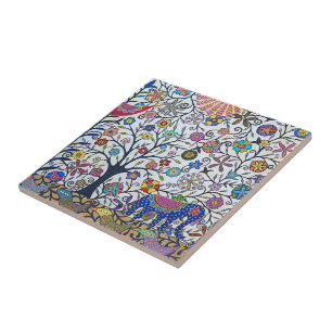 Small ceramic tile- nature tile