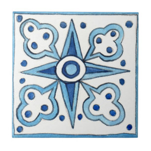 Small ceramic tile Sicilian-style “Trapani”