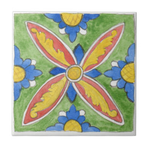 Small ceramic tile Sicily-inspired “Marsala”