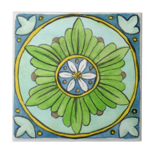 Small ceramic tile Sicily-inspired “Mozia”