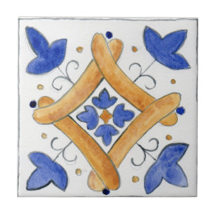 Small ceramic tile Sicily-inspired “Napola”