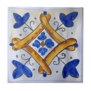Small ceramic tile Sicily-inspired “Napola”