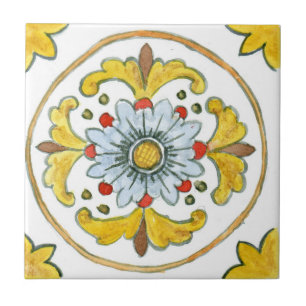 Small ceramic tile Sicily-inspired “Nubia”