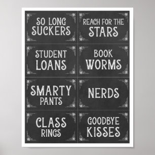 Small Chalkboard Graduation Candy Bar Signs
