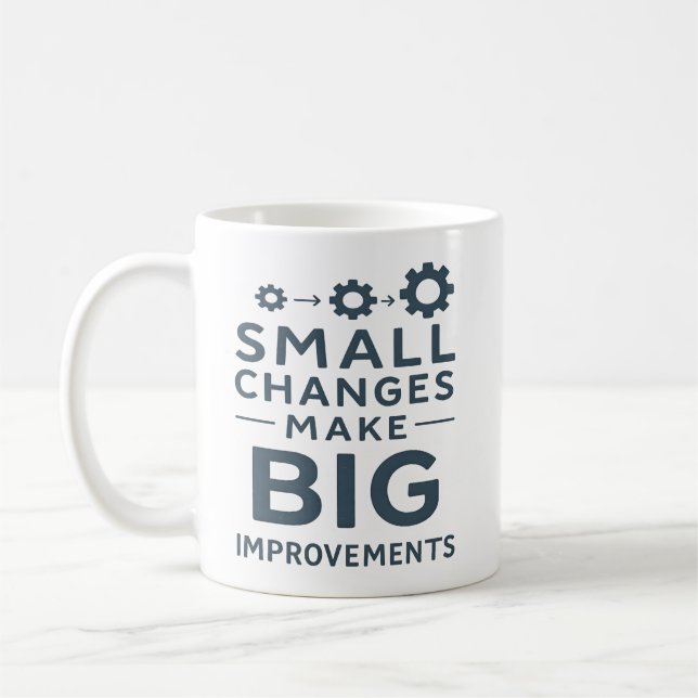Small Changes Make Big Improvements Kaizen culture Coffee Mug (Left)
