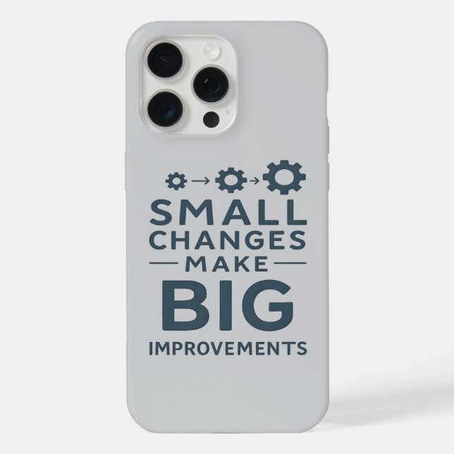 Small Changes Make Big Improvements Kaizen culture iPhone Case (Back)