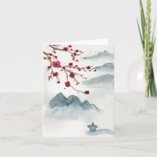 small Cherry Blossom Card
