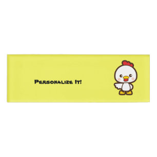 Small chicken name tag