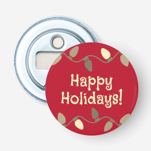 Small Christmas Gift for the Holidays Bottle Opener (Front)