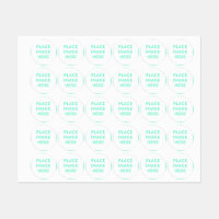 Small Circle Clothing Label