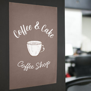 Small Coffee Shop Cottage Logo Poster