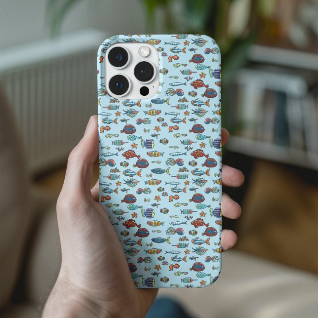 Small Colourful Fish Pattern Case-Mate iPhone Case (Creator Uploaded)