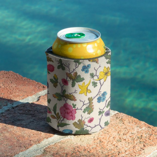 Small colourful flowers textile design can cooler (In Situ Pool)