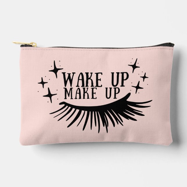 Small Cosmetic Bag, fun eyelash magic theme Accessory Pouch (Front)
