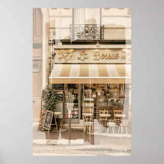 Small Cosy Bakery Breakfast Place Paris Poster