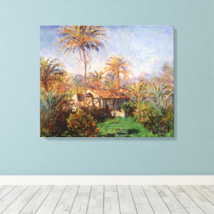 Small Country Farm in Bordighera by Claude Monet Canvas Print