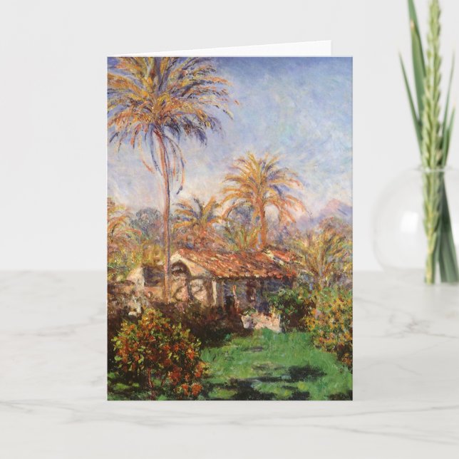 Small Country Farm in Bordighera by Claude Monet Card (Front)
