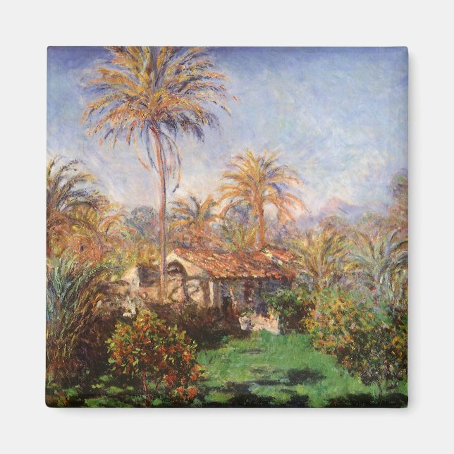 Small Country Farm in Bordighera by Claude Monet Magnet (Front)
