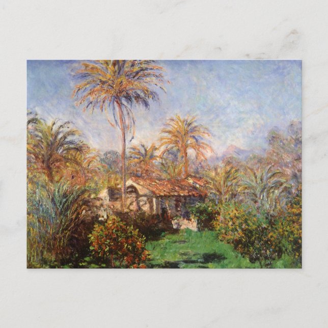 Small Country Farm in Bordighera by Claude Monet Postcard (Front)