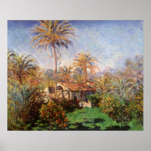 Small Country Farm in Bordighera by Claude Monet Poster