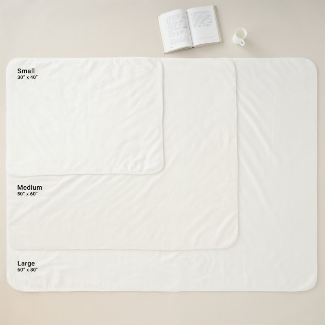 Small cover pattern watercolor bubbles sherpa blanket (Size Chart)