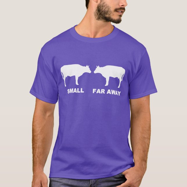 Small Cow Far Away Mens Funny Fathered Dougal Ja v T-Shirt (Front)