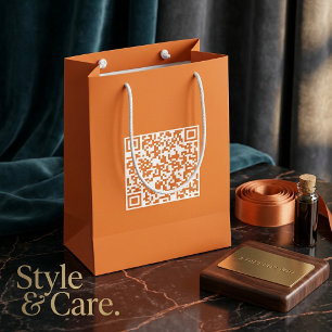 Small Custom Bag with QR Code for Brand Promotion