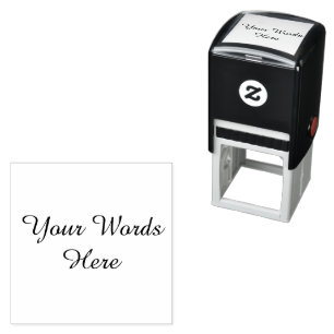 Small Custom Words With Elegant Font, Personalised Self-inking Stamp