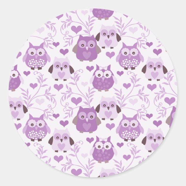 Small Cute Owl Stickers (Front)