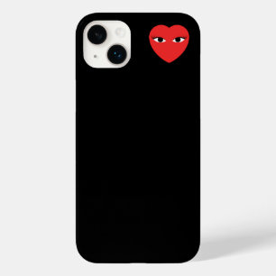 Small Cute Red Heart with Eyes Case-Mate iPhone 14 Plus Case