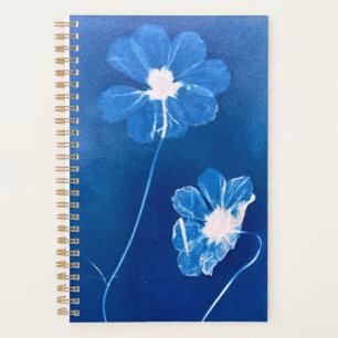 Small Cyanotype Cosmos Flower Agenda/Planner Planner