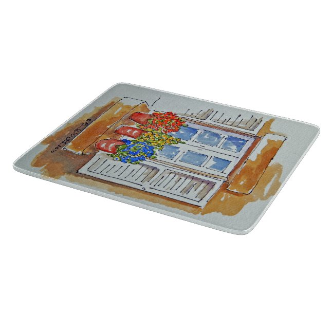 Small Decorative Glass Cutting Board (Corner)