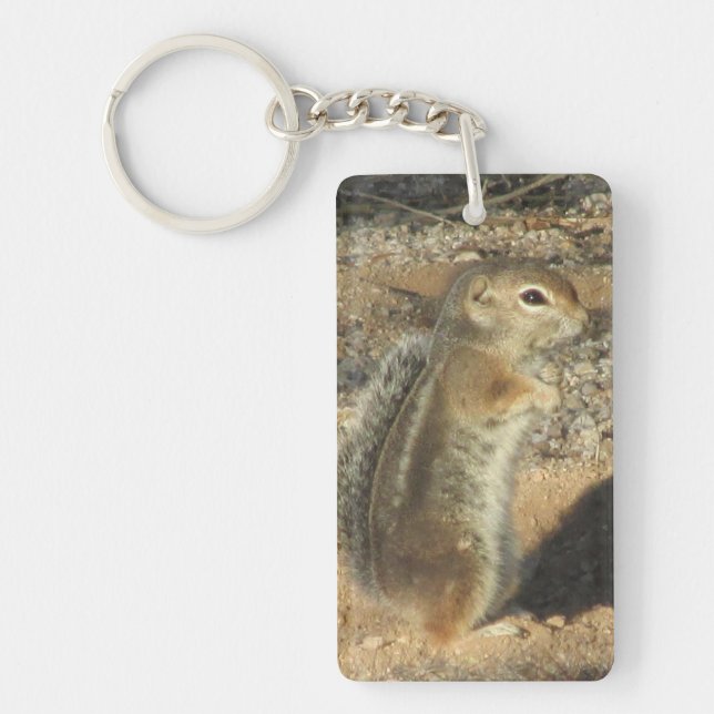 Small Desert Squirrel Keychain (Front)