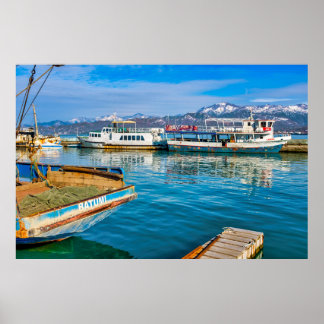 Small dock in Batumi Poster