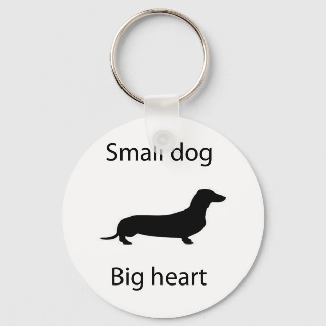 small dog big heart key ring (Front)