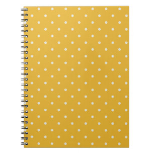 Small Dots candy yellow pattern notebook
