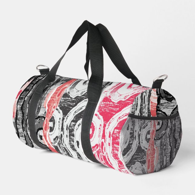 Small Duffel Bag – Abstract Land (Right Corner)